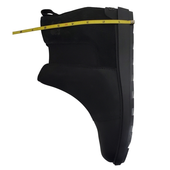 New Sorel Evie ll Chelsea ankle boots black leather suede wedge waterproof comfy - Picture 15 of 16